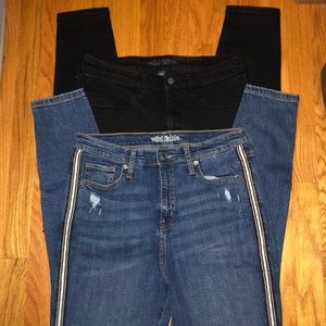 Bundle 2 wild fable jeans. NWOT blue & EUC black